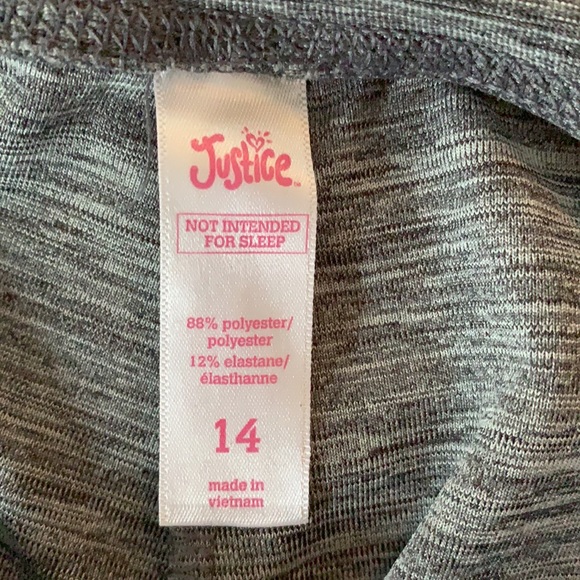 Grey patterned athletic biker shorts - Picture 4 of 5